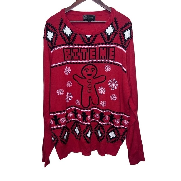 West Forty Nine Bite Me Christmas Sweater Size XXL - Picture 1 of 11